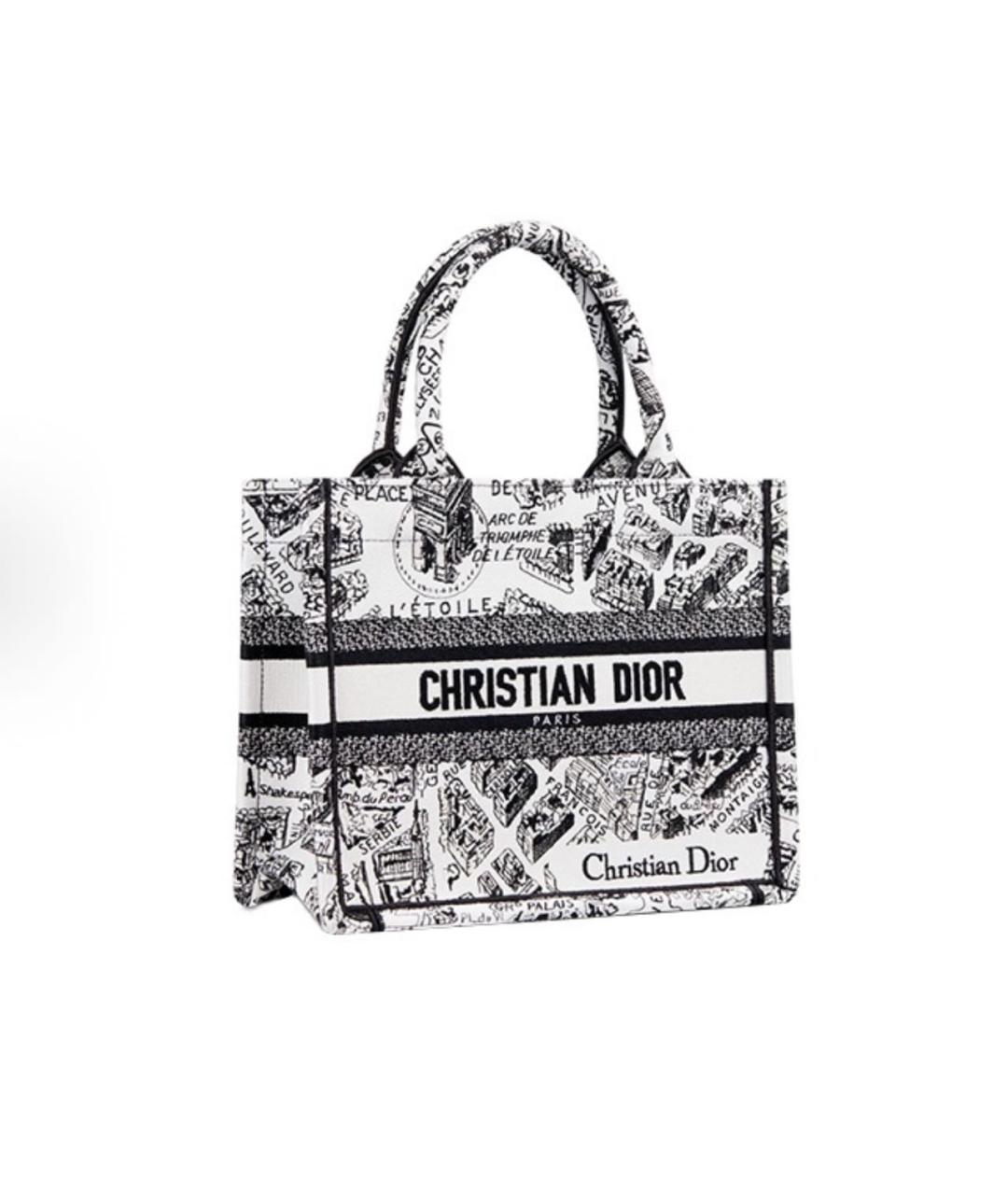 CHRISTIAN DIOR Белая сумка тоут, фото 2
