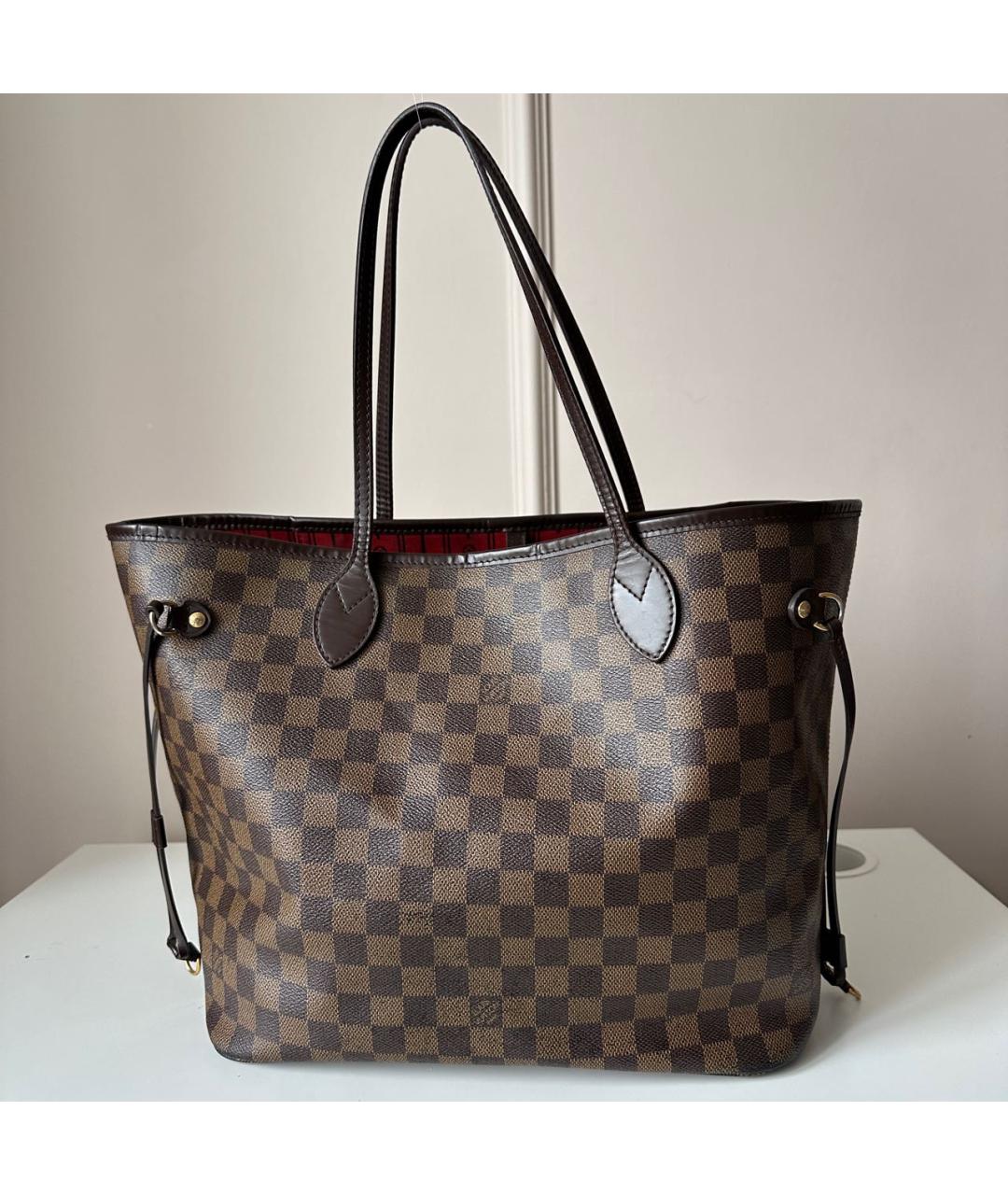 LOUIS VUITTON Коричневая сумка тоут, фото 9