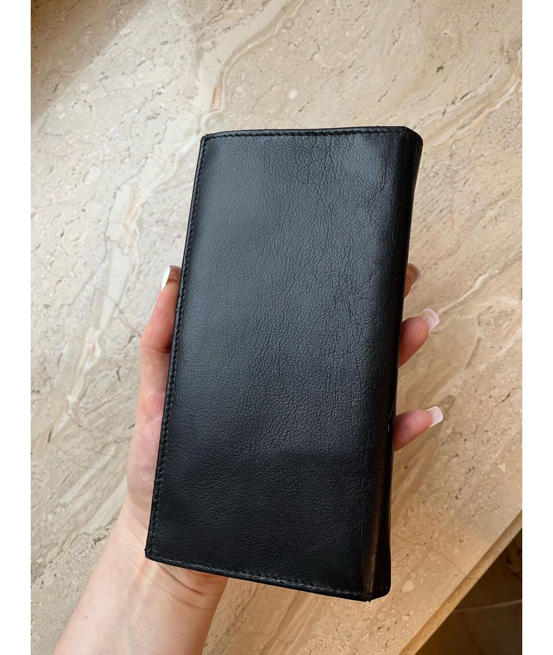HUGO BOSS Черный кожаный кошелек, фото 8