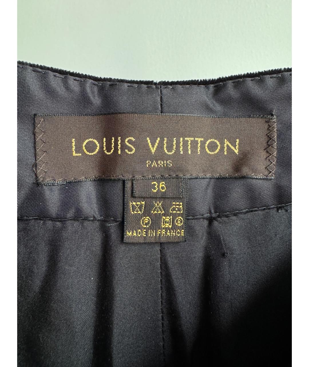 LOUIS VUITTON Черные шелковые бриджи, фото 7