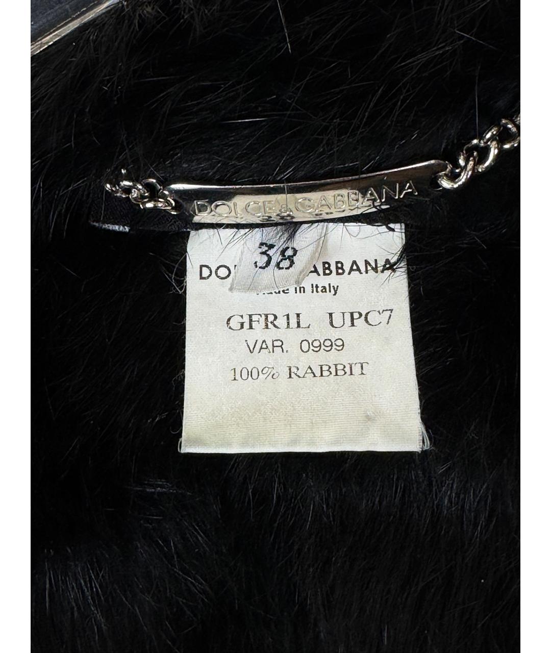 DOLCE&GABBANA Черная кожаная куртка, фото 9