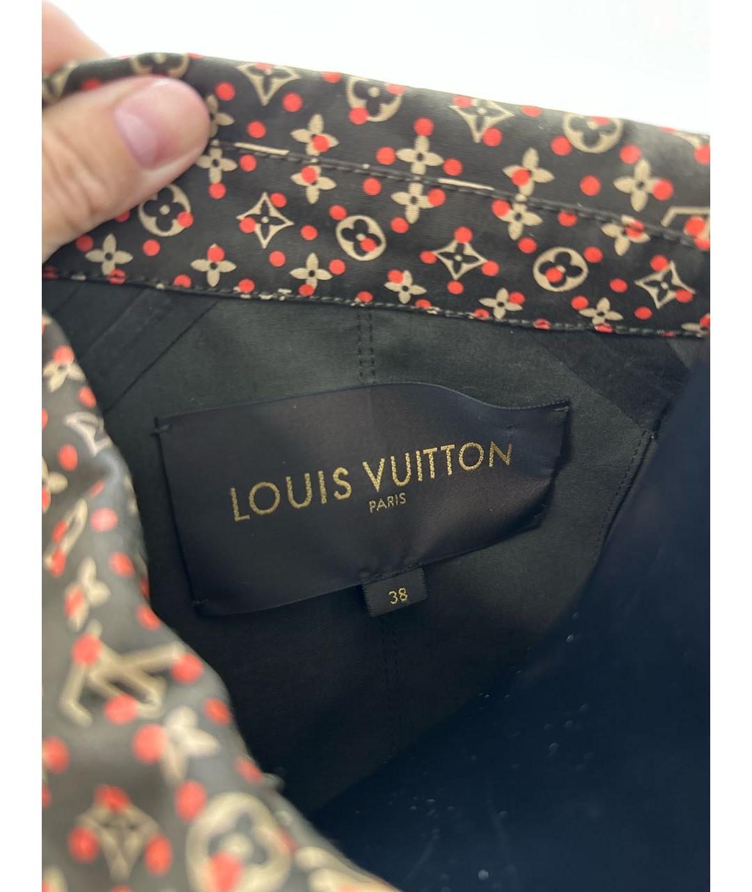 LOUIS VUITTON Коричневый хлопковый тренч/плащ, фото 3