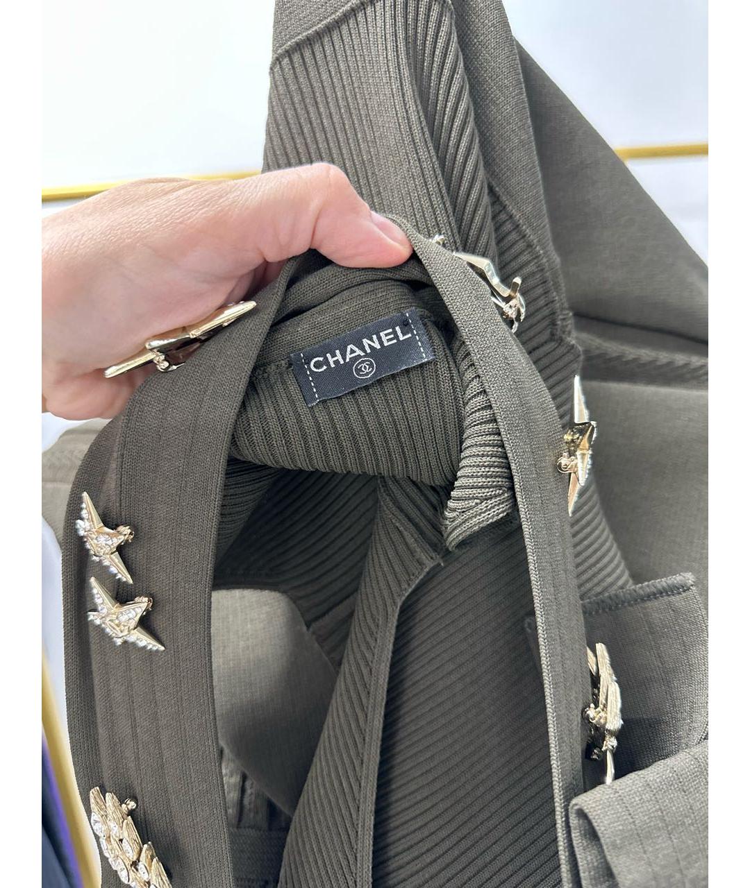 CHANEL Хаки вечернее платье, фото 5