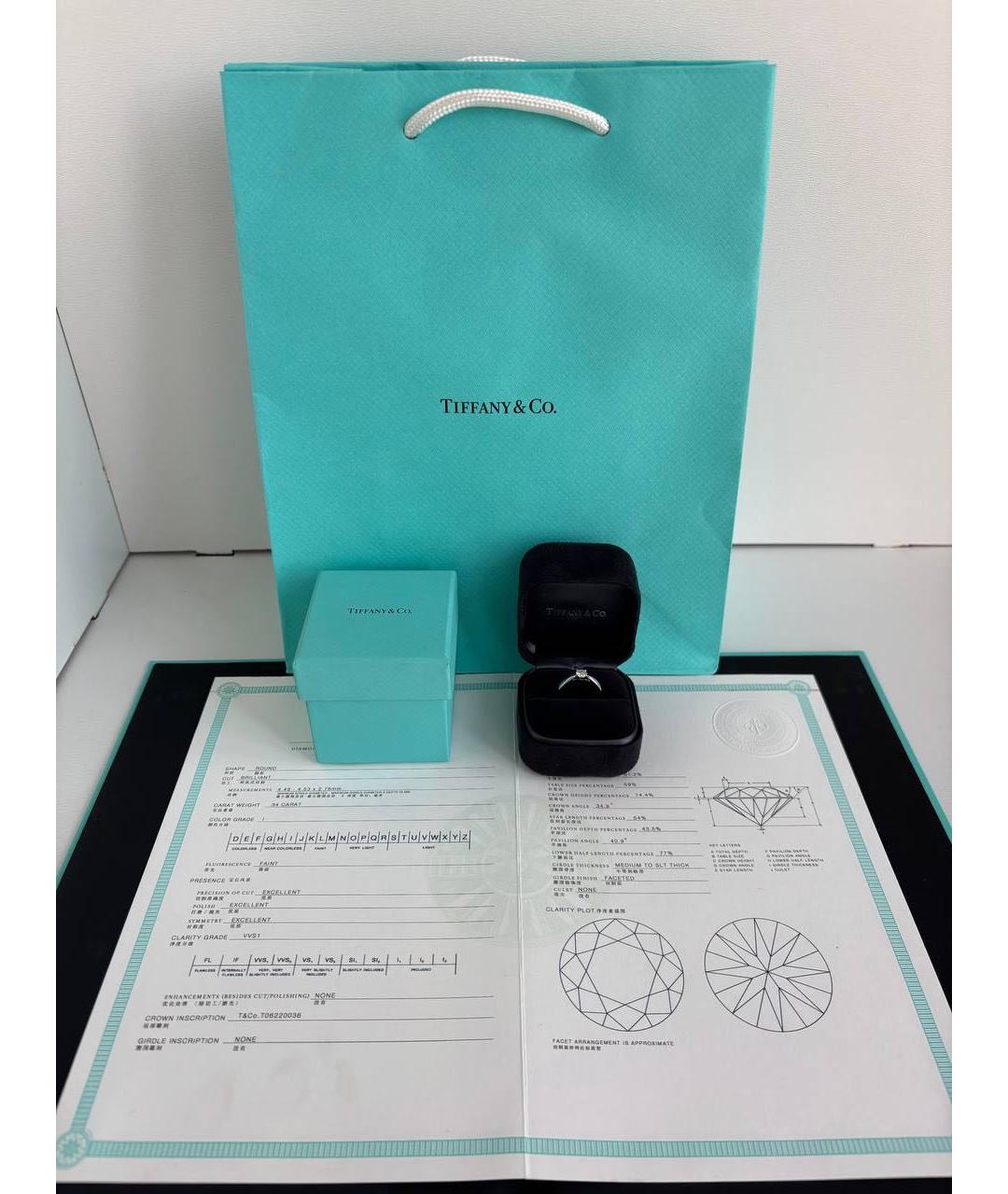 TIFFANY&CO Платиновое кольцо, фото 2