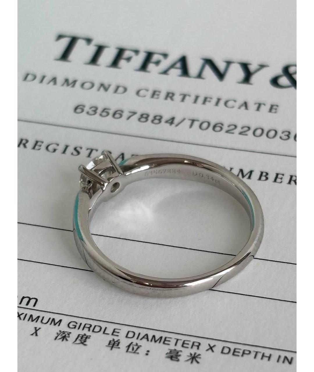 TIFFANY&CO Платиновое кольцо, фото 6