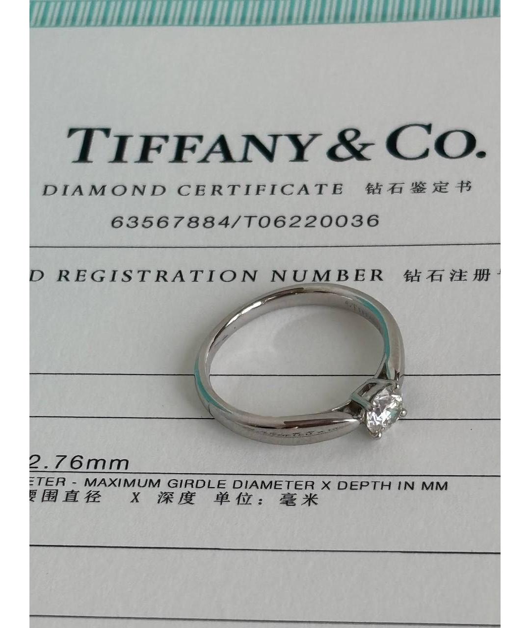 TIFFANY&CO Платиновое кольцо, фото 5