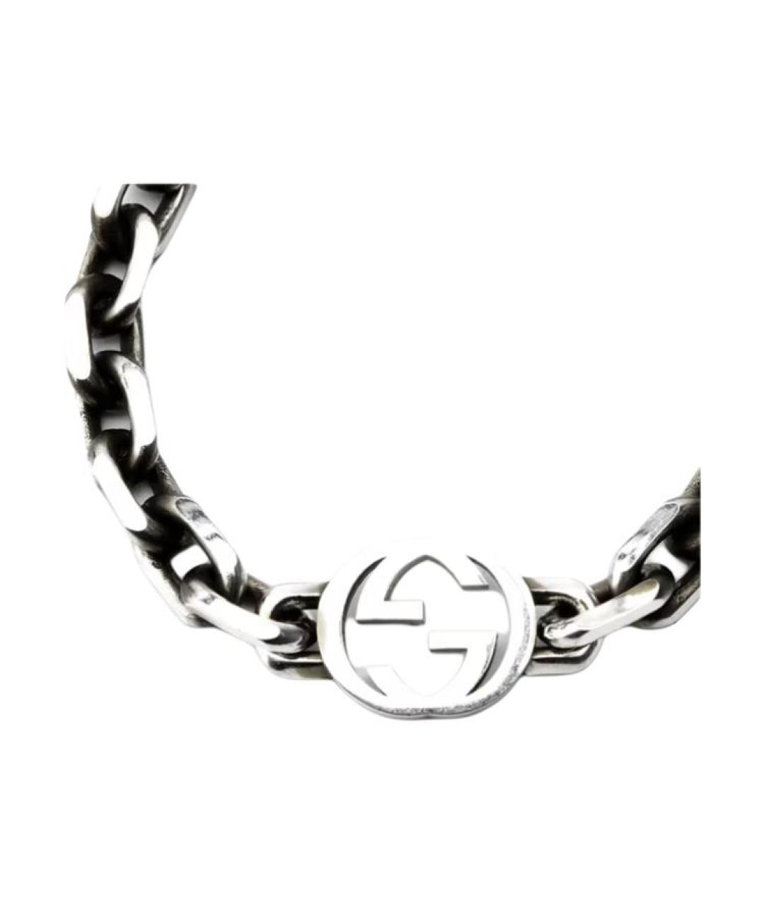 GUCCI Серебрянный серебряный браслет, фото 4