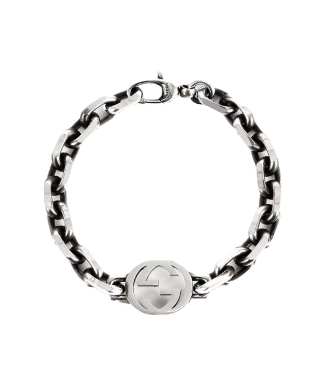 GUCCI Серебрянный серебряный браслет, фото 1