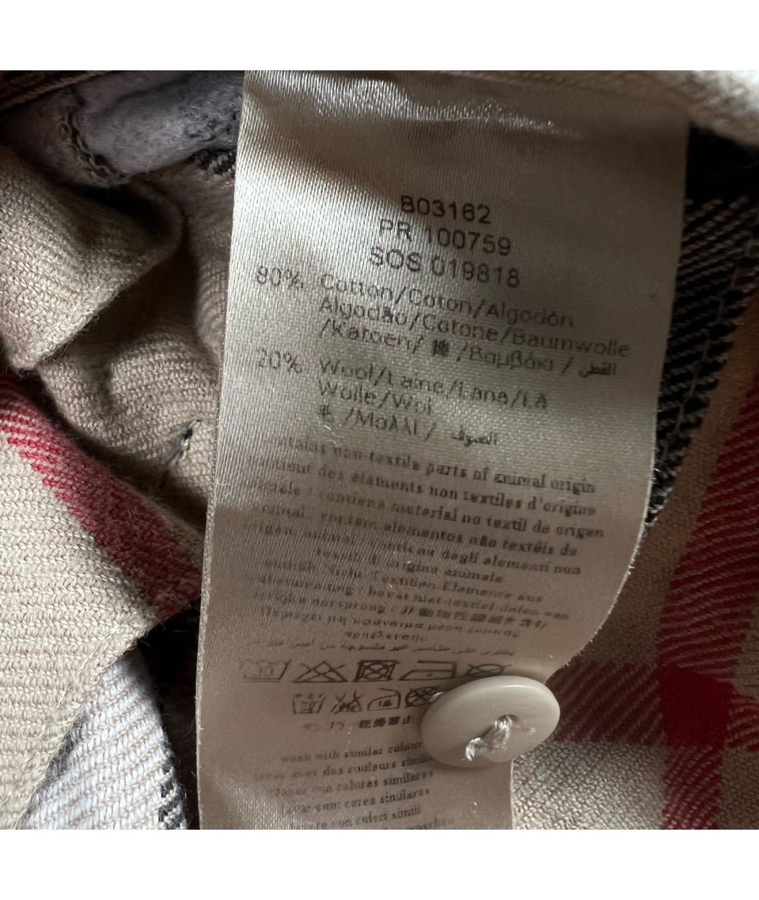 BURBERRY Хлопковая юбка, фото 7