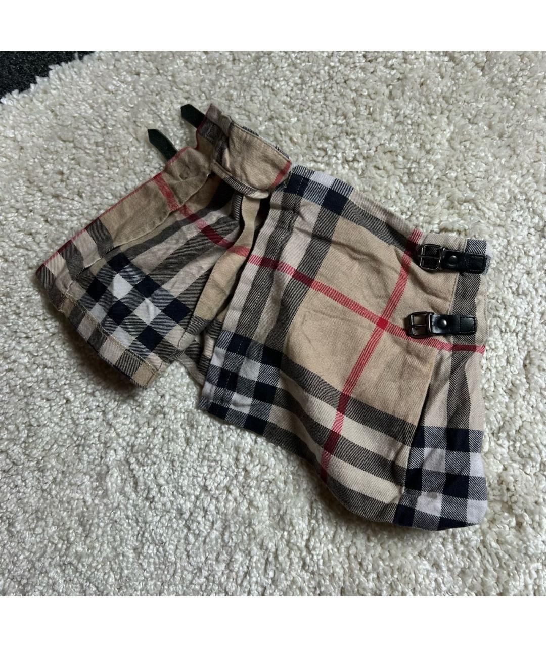 BURBERRY Хлопковая юбка, фото 3