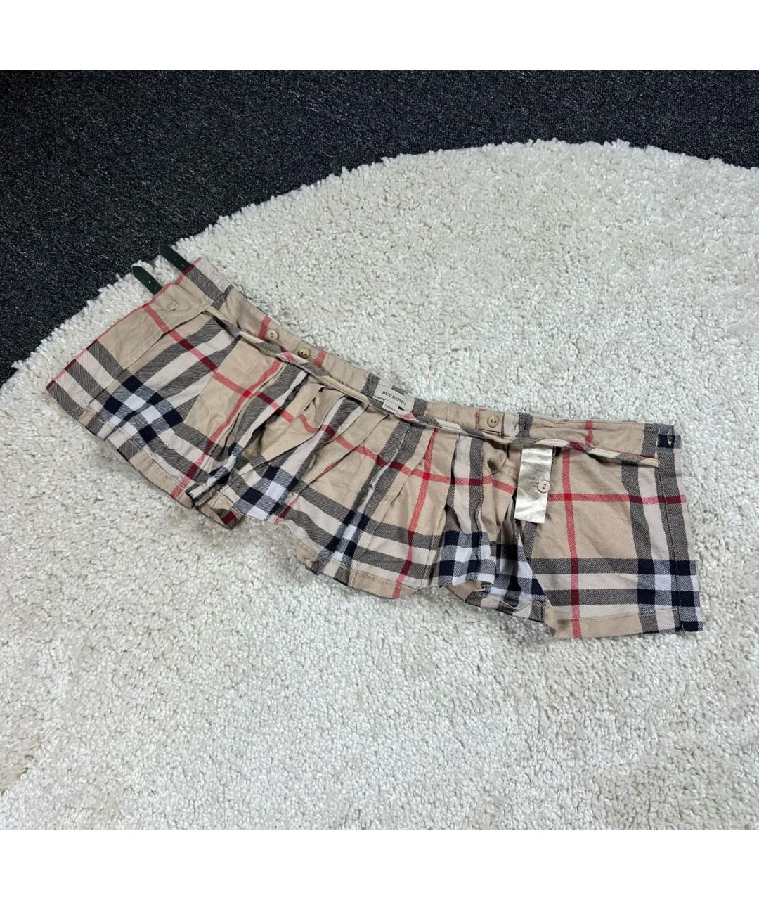 BURBERRY Хлопковая юбка, фото 4