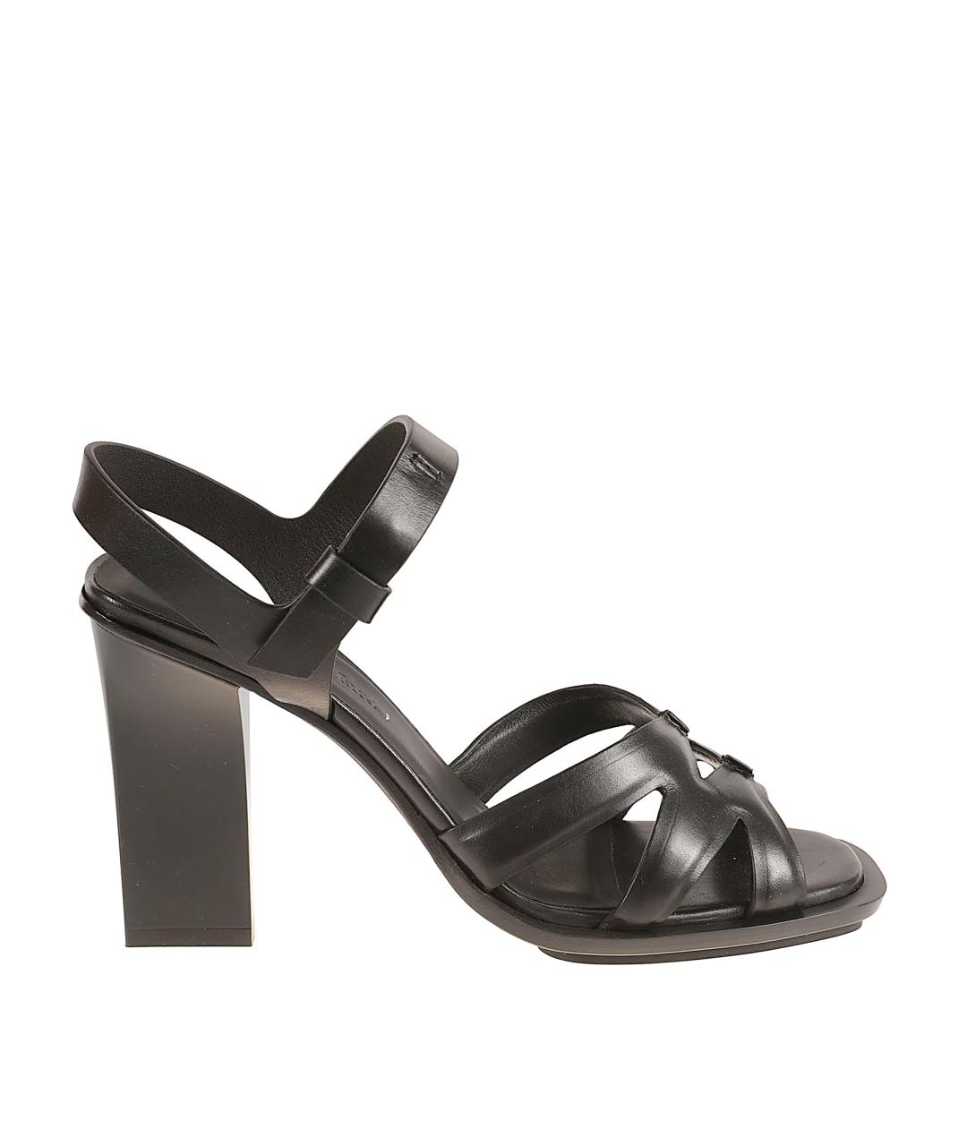 MAX MARA Черные кожаные туфли, фото 1
