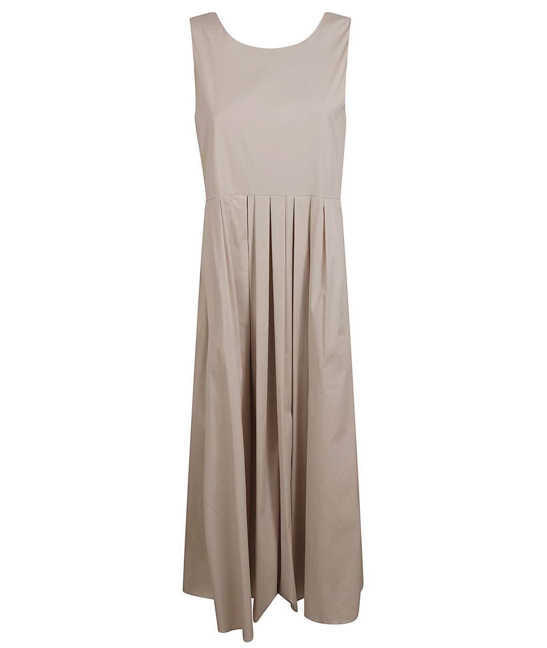 MAX MARA Бежевое хлопковое платье, фото 1