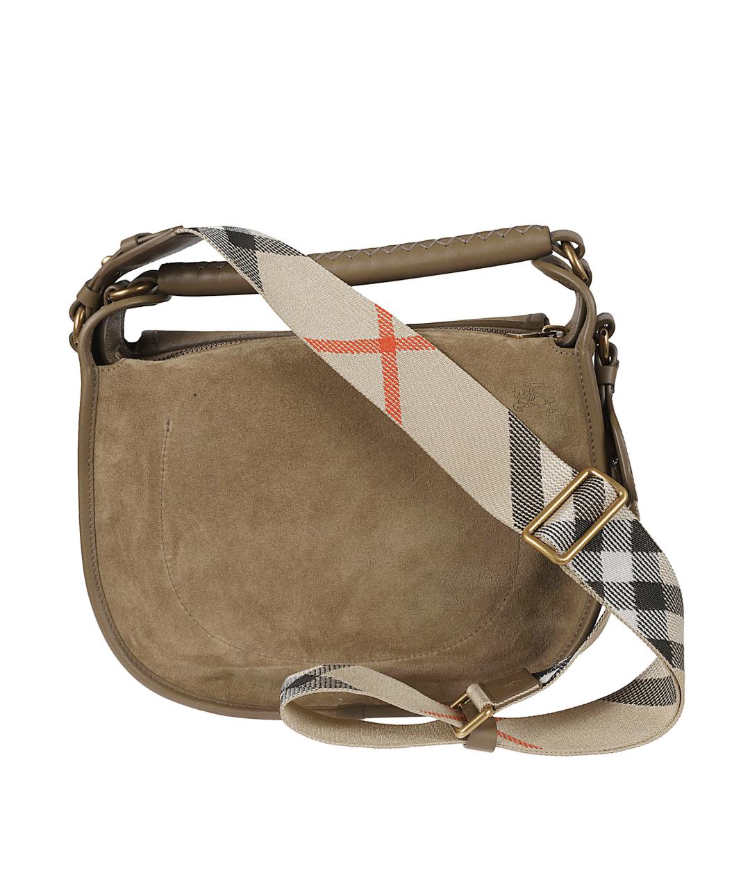 BURBERRY Коричневая кожаная сумка через плечо, фото 2