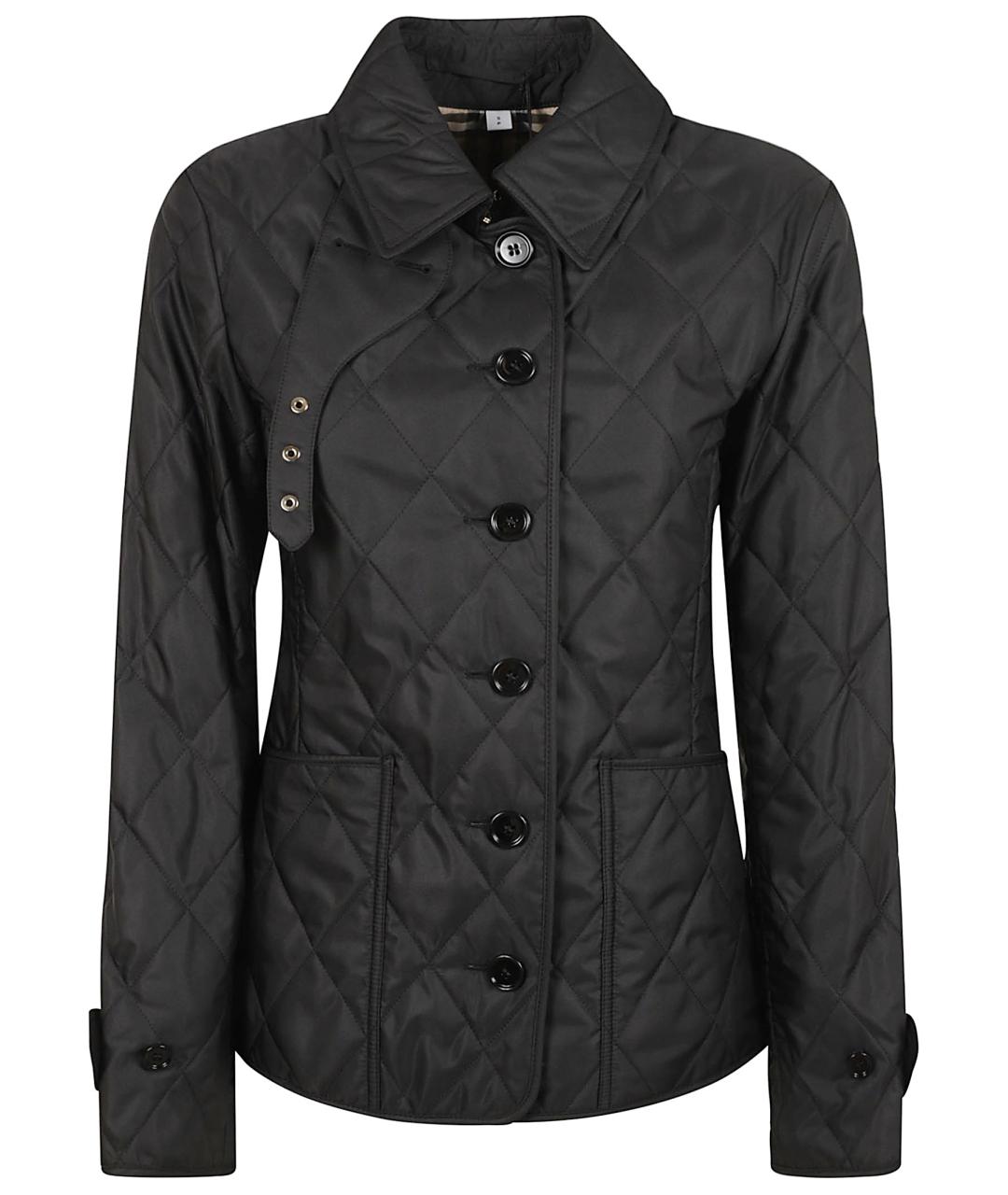 BURBERRY Черная синтетическая куртка, фото 1