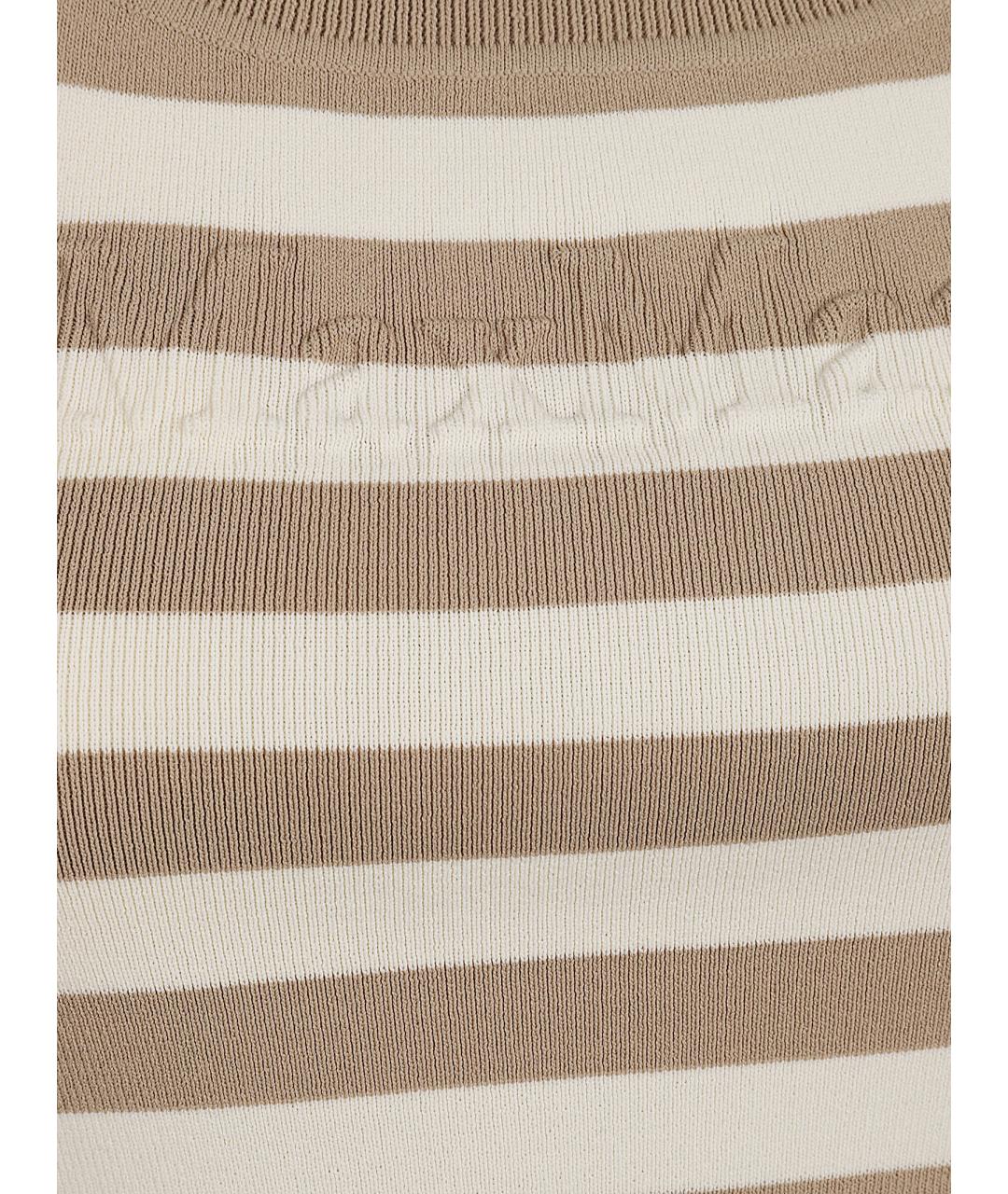 MAX MARA Бежевая вискозная майка, фото 2