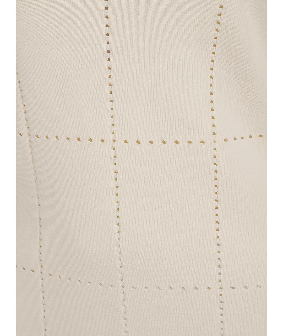 MAX MARA Белое вискозное повседневное платье, фото 2
