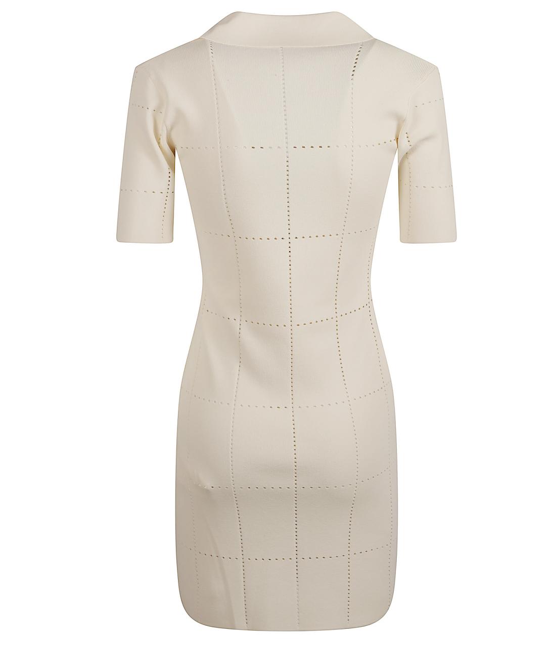 MAX MARA Белое вискозное повседневное платье, фото 3