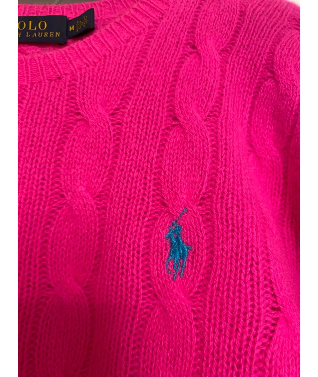 POLO RALPH LAUREN Розовый шерстяной джемпер / свитер, фото 4