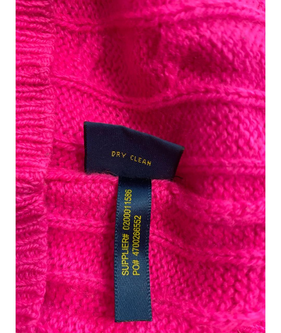 POLO RALPH LAUREN Розовый шерстяной джемпер / свитер, фото 5