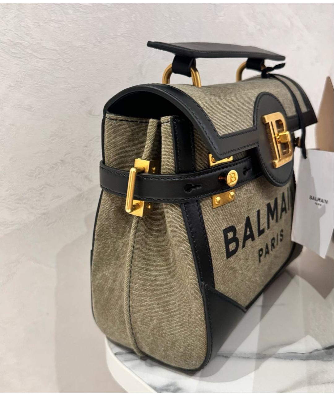 BALMAIN Черная сумка с короткими ручками, фото 7