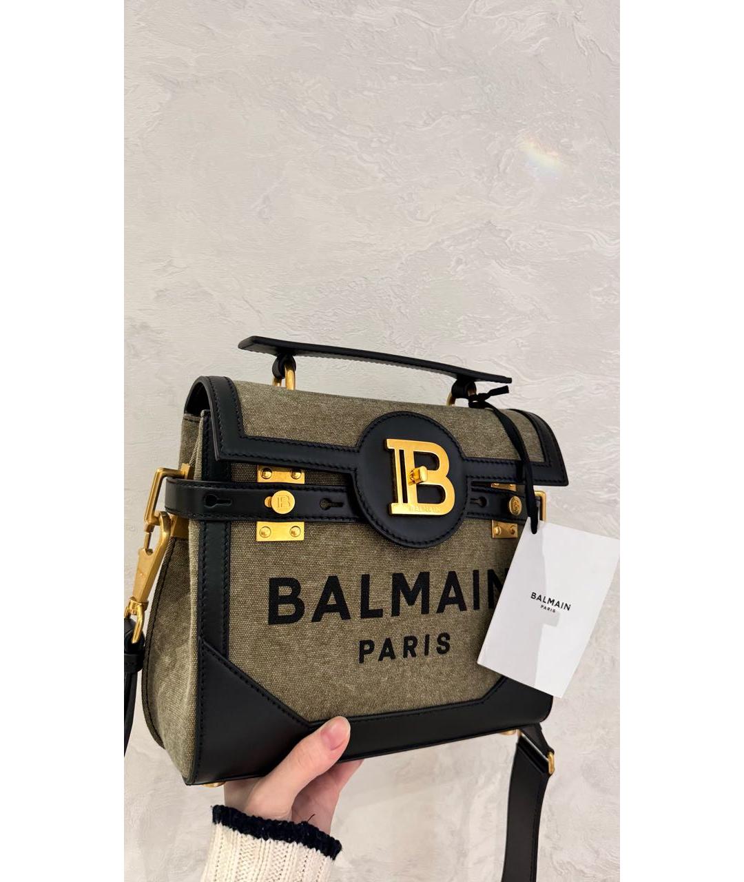 BALMAIN Черная сумка с короткими ручками, фото 2