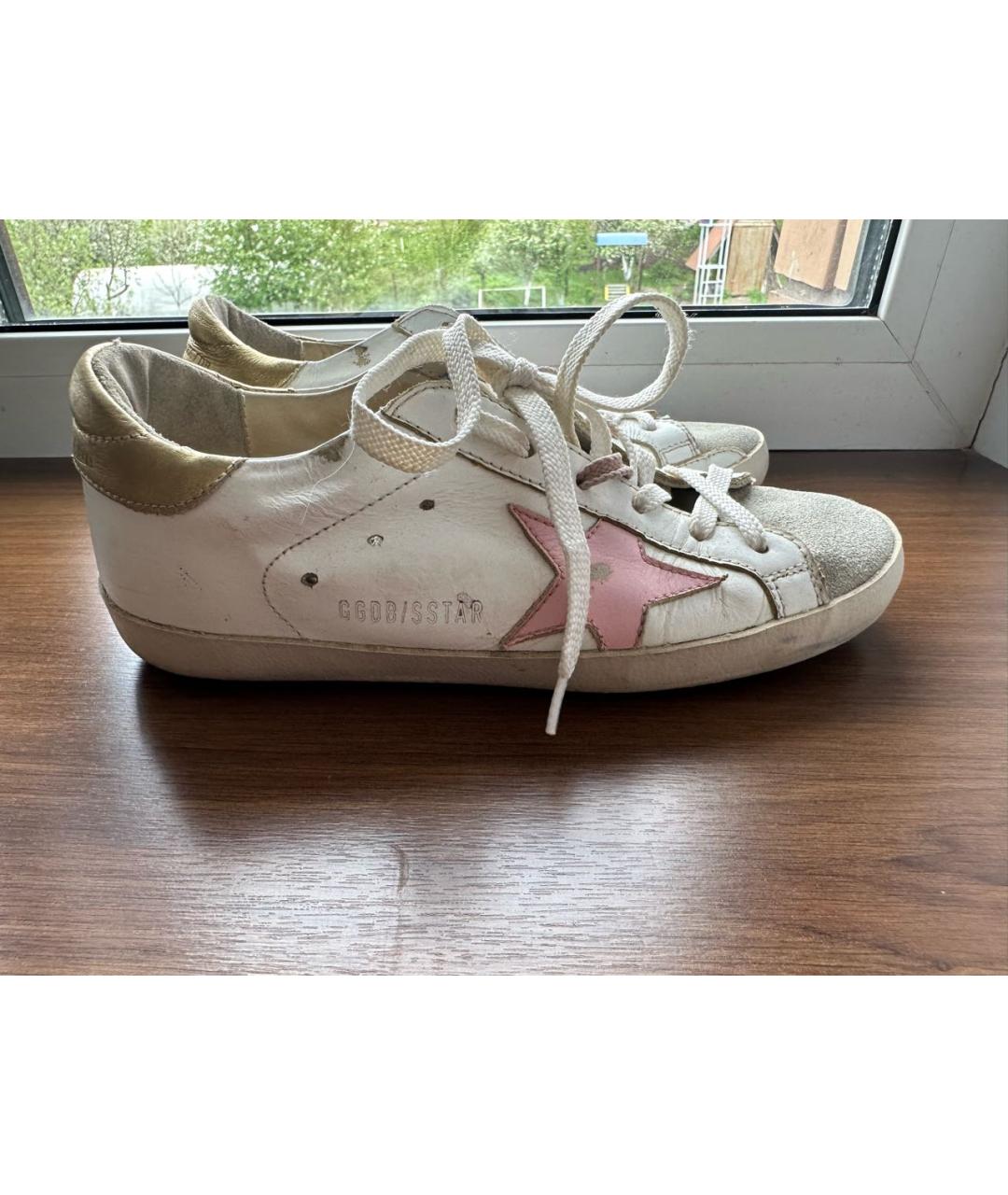 GOLDEN GOOSE DELUXE BRAND Белые кожаные кеды, фото 6