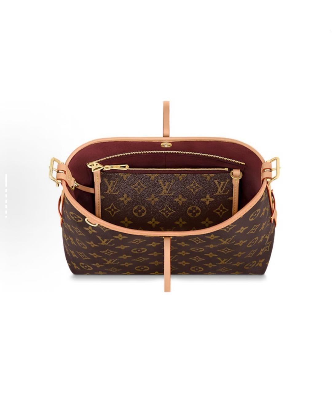 LOUIS VUITTON Коричневая сумка через плечо, фото 4
