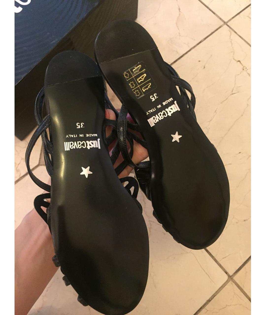 JUST CAVALLI Мульти кожаные босоножки, фото 4