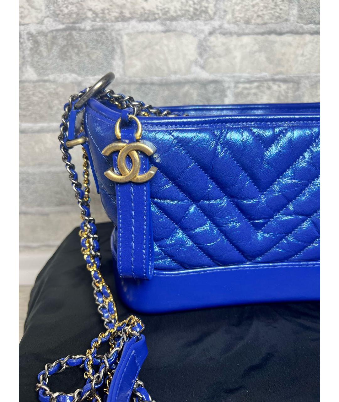 CHANEL Синяя сумка через плечо, фото 5