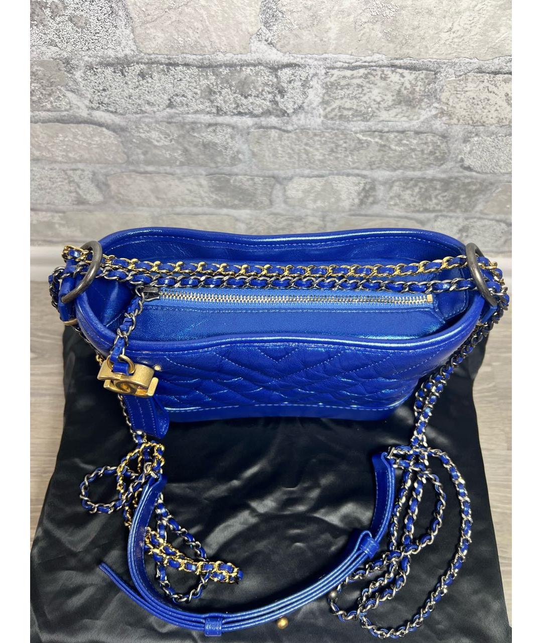 CHANEL Синяя сумка через плечо, фото 6