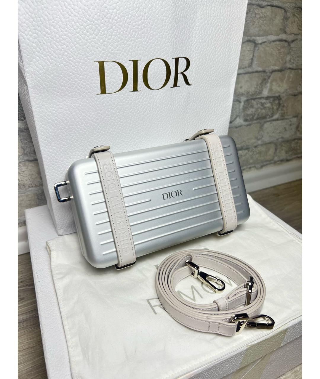 CHRISTIAN DIOR Серебряная сумка через плечо, фото 4