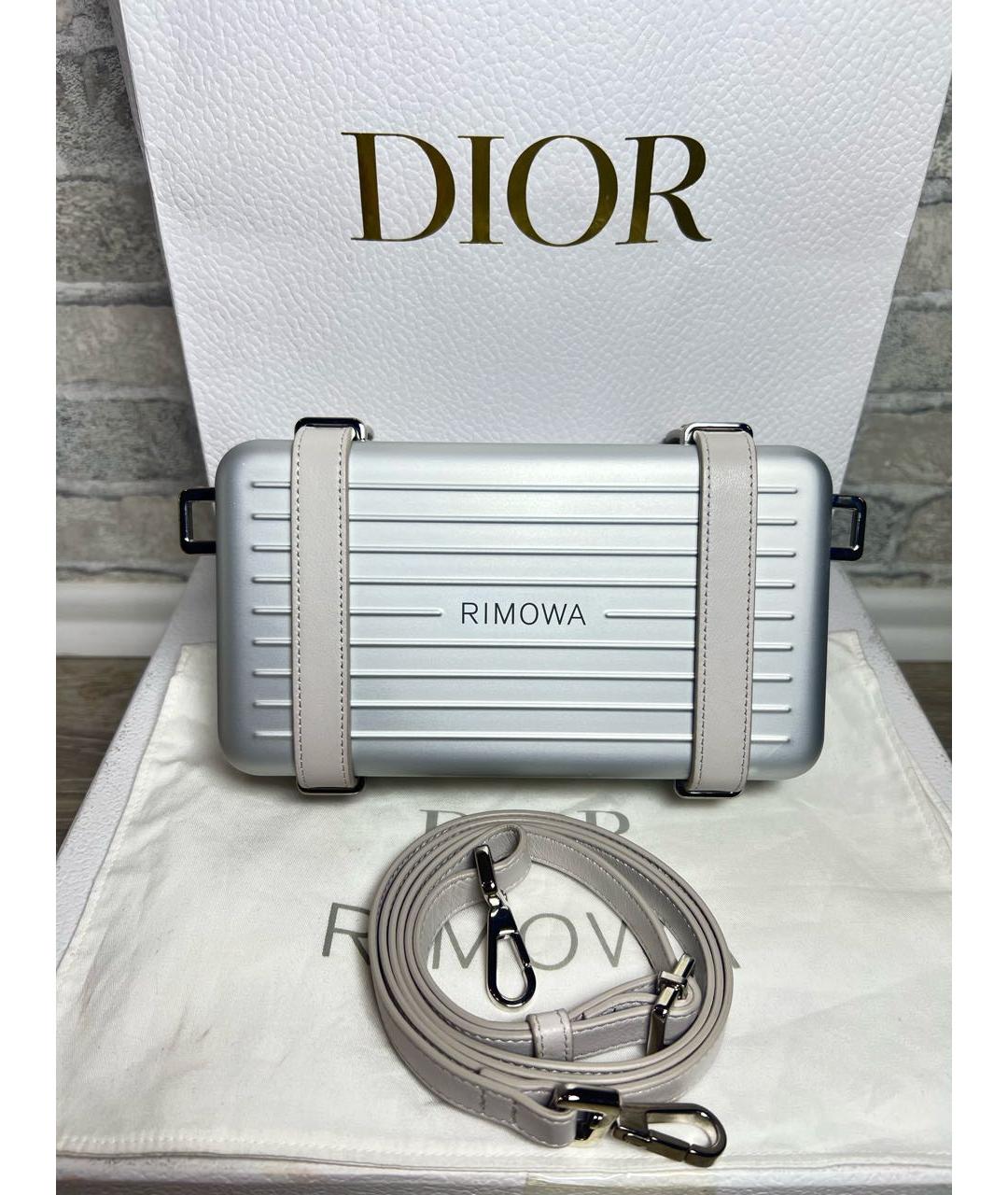 CHRISTIAN DIOR Серебряная сумка через плечо, фото 3