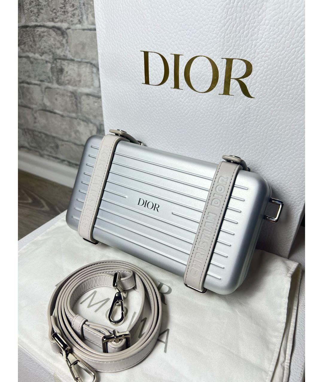 CHRISTIAN DIOR Серебряная сумка на плечо, фото 3