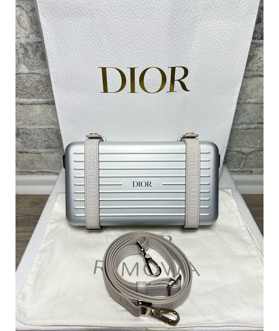 CHRISTIAN DIOR Серебряная сумка на плечо, фото 9