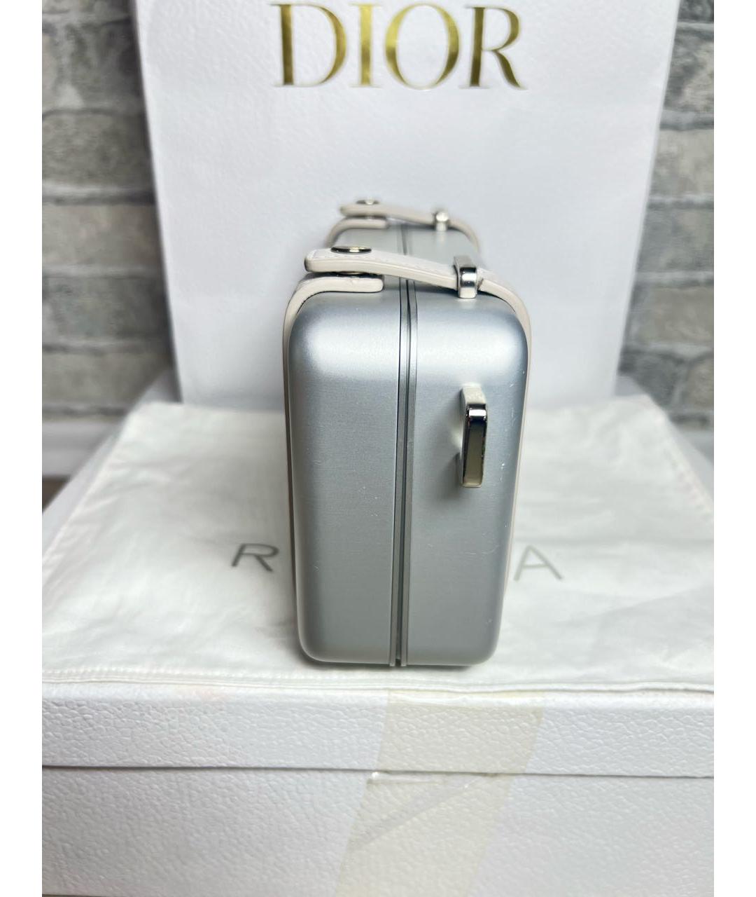 CHRISTIAN DIOR Серебряная сумка на плечо, фото 7