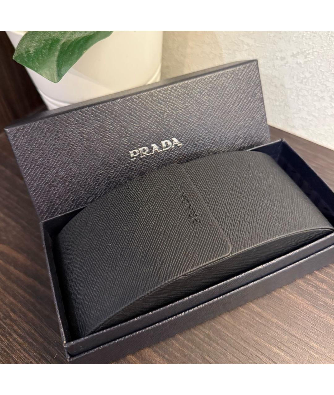 PRADA Золотые металлические солнцезащитные очки, фото 8
