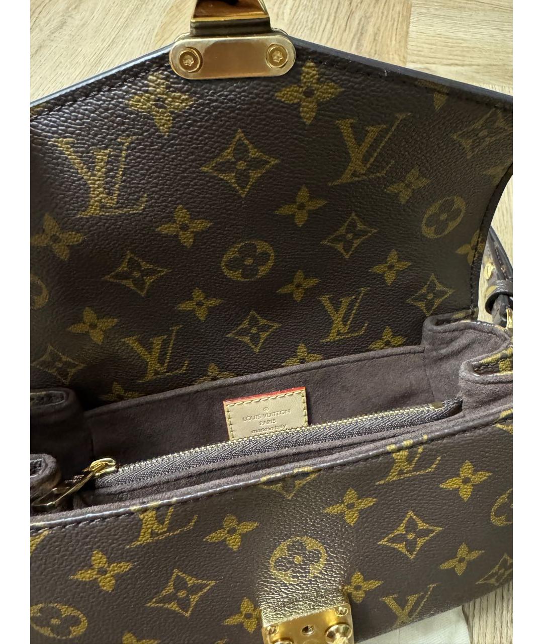 LOUIS VUITTON Коричневая сумка через плечо, фото 4