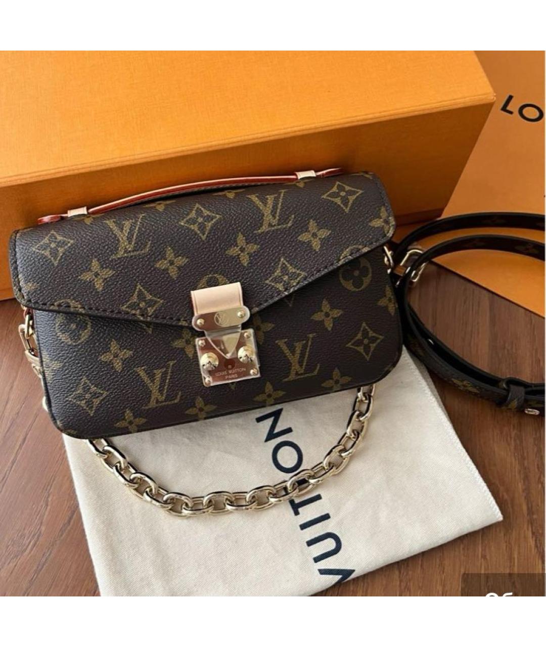 LOUIS VUITTON Коричневая сумка через плечо, фото 5
