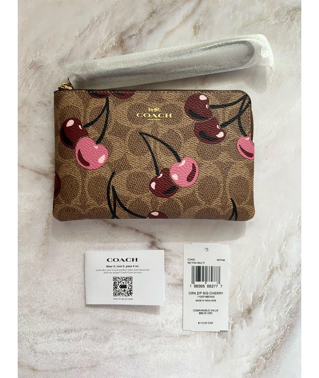 COACH Мульти кожаный кошелек, фото 7