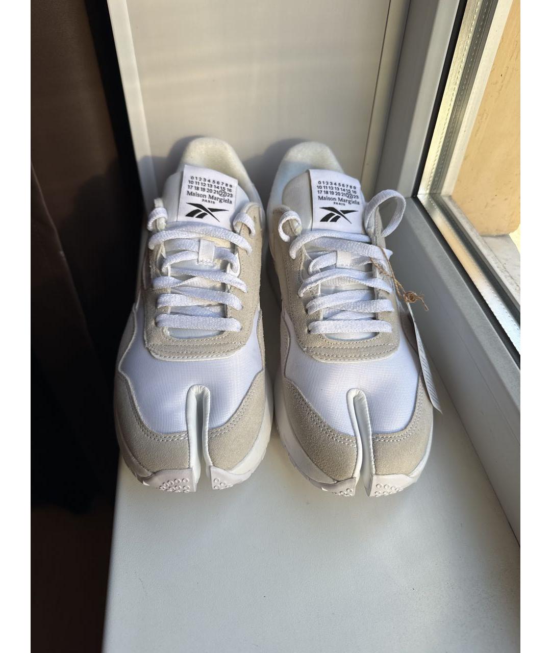 REEBOK Белые замшевые низкие кроссовки / кеды, фото 2