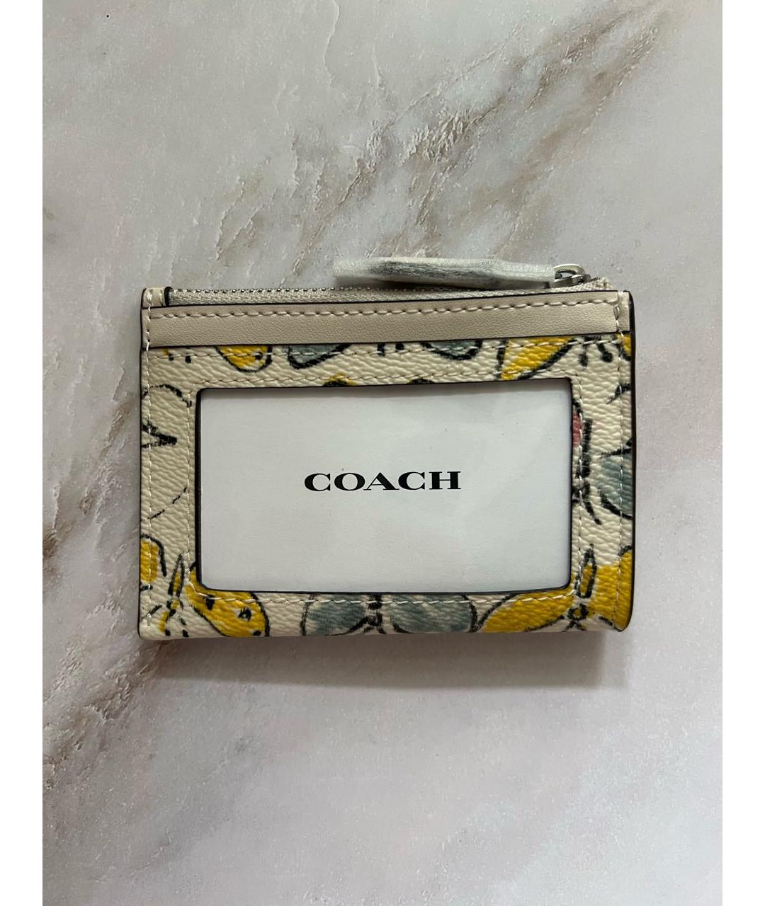 COACH Мульти кожаный кардхолдер, фото 4