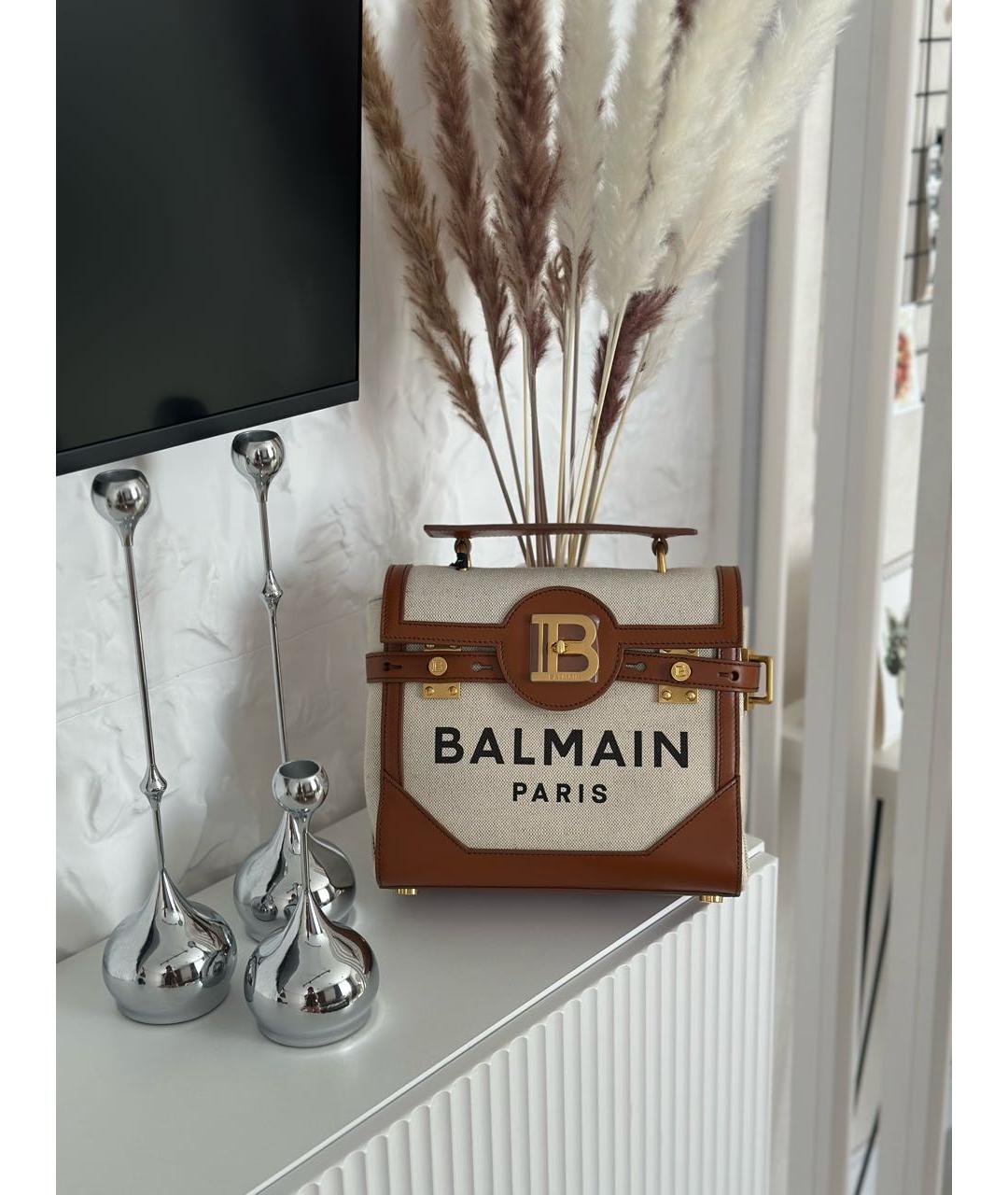 BALMAIN Коричневая сумка тоут, фото 2