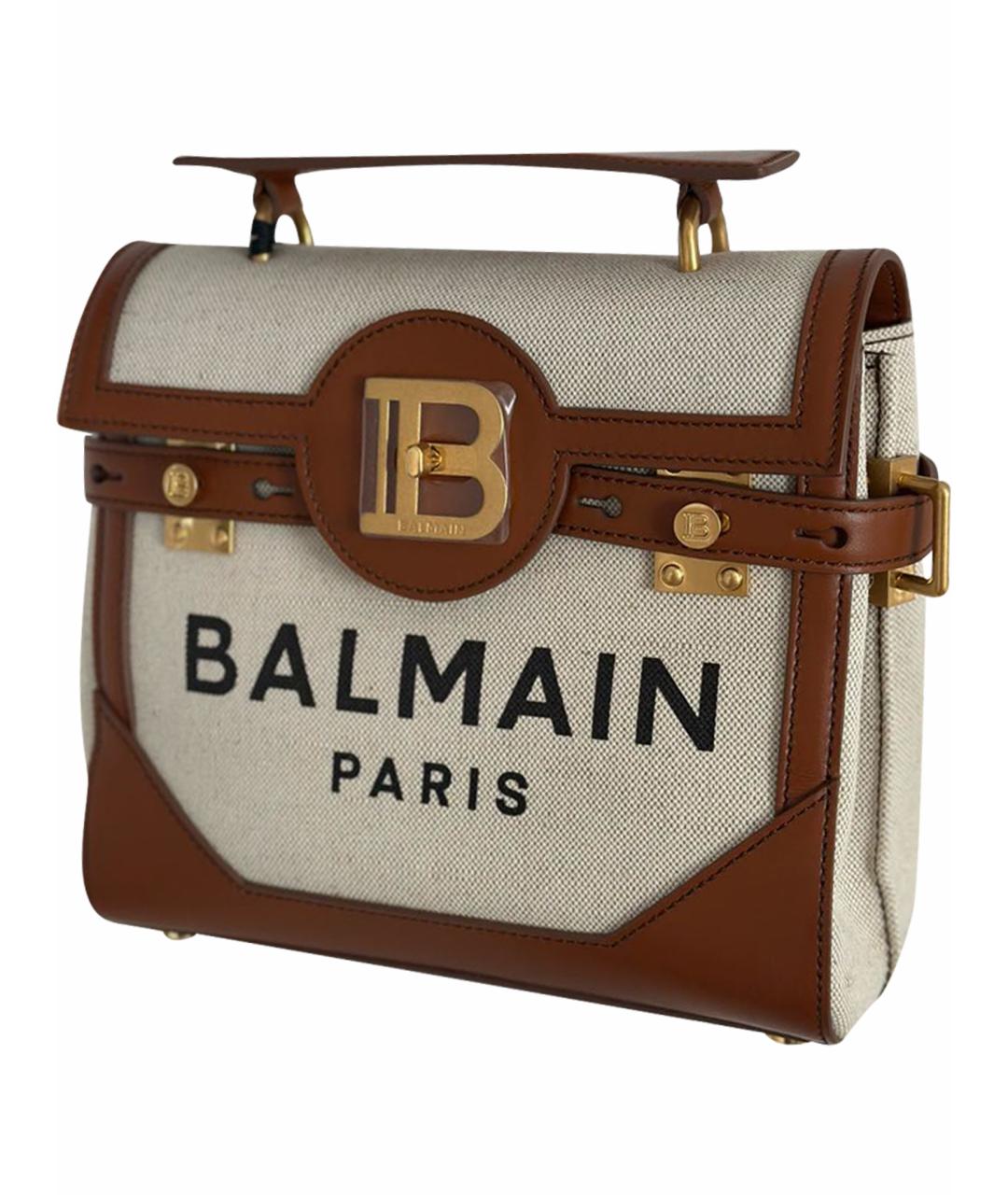 BALMAIN Коричневая сумка тоут, фото 1
