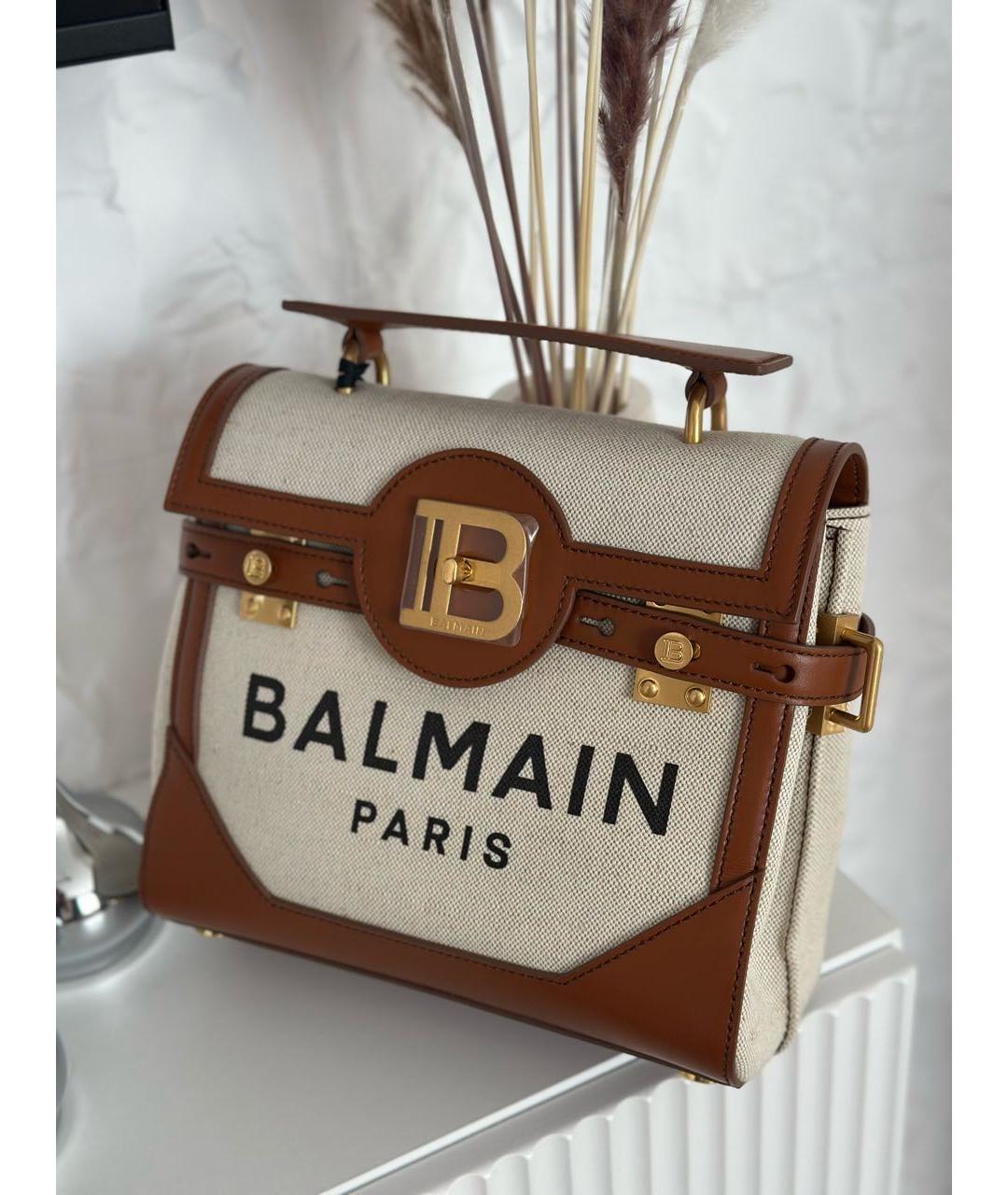 BALMAIN Коричневая сумка тоут, фото 8