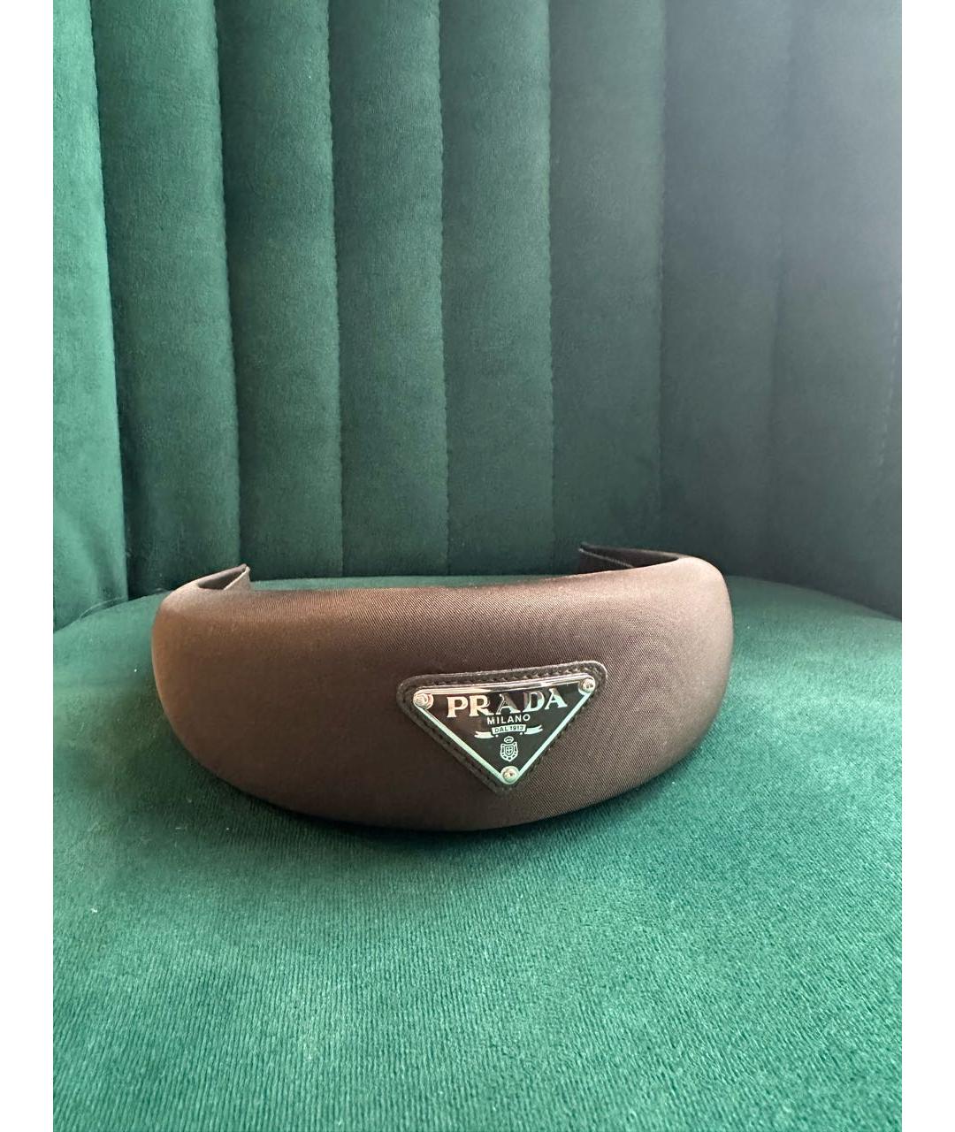 PRADA Коричневый ободок, фото 5