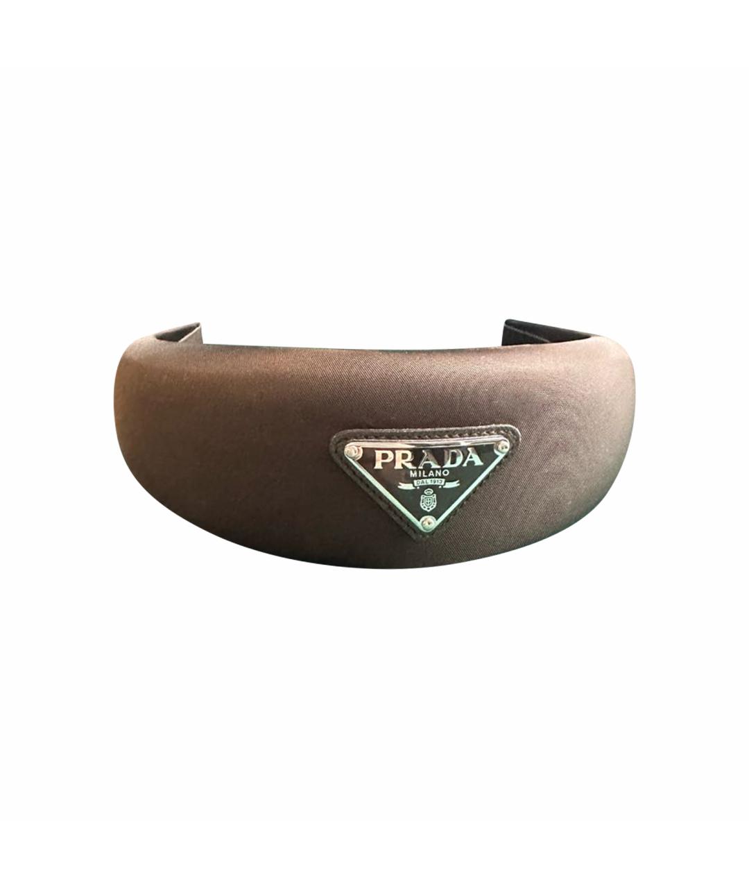 PRADA Коричневый ободок, фото 1