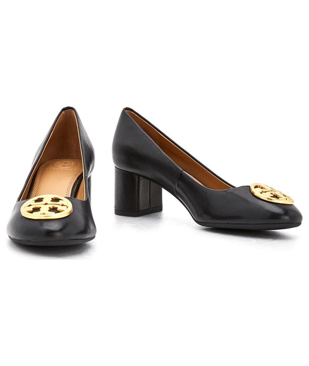 TORY BURCH Черные кожаные туфли, фото 8