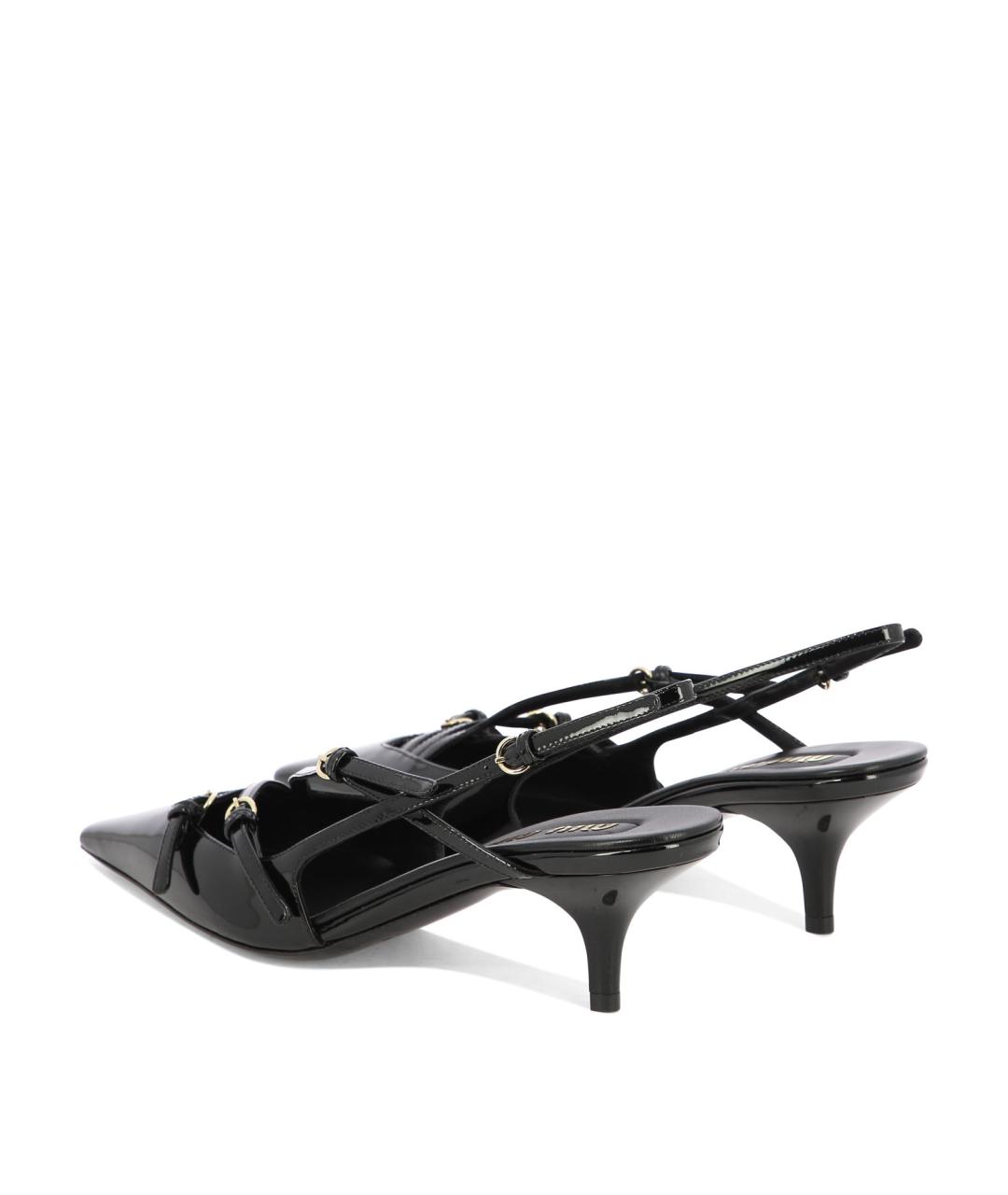MIU MIU Черные кожаные туфли, фото 4