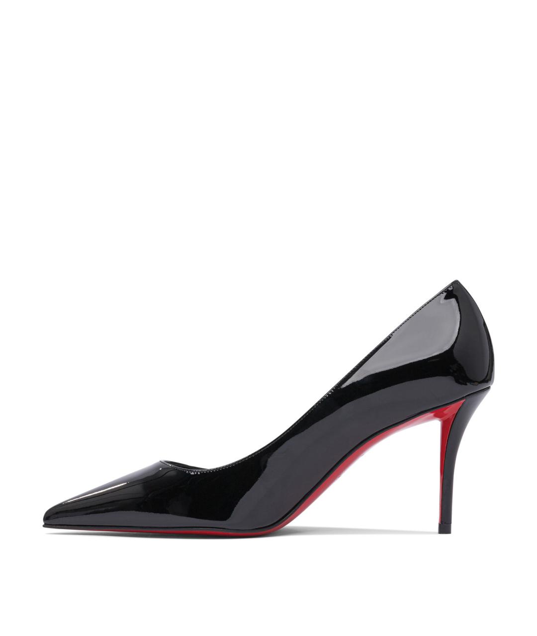 CHRISTIAN LOUBOUTIN Черные кожаные туфли, фото 3